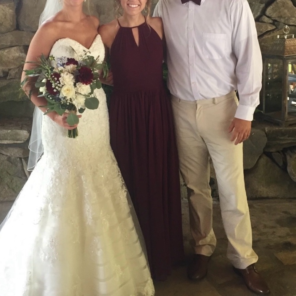 Bridesmaid dress - wine/maroon